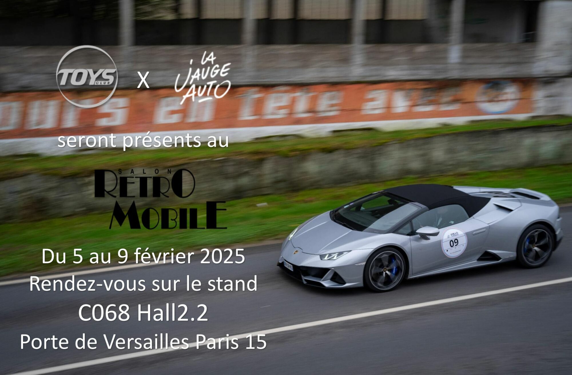 AFFICHE TOYS CLUB SALON RETROMOBILE 2025